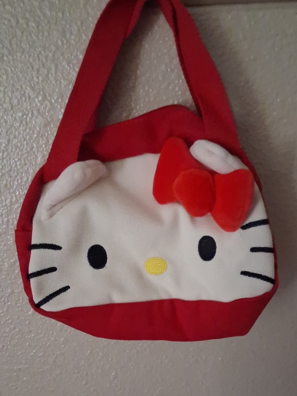 Hello Kitty Red, White & Yellow Kids Shoulder Bag with Bow